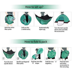 【Free Worldwide Shipping】Fast Pop Up, Easy Fold Back, Automatic Tent