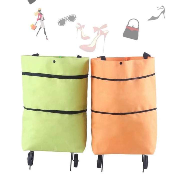 Shopping bag folding green bag