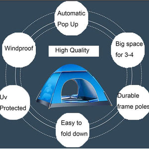 【Free Worldwide Shipping】Fast Pop Up, Easy Fold Back, Automatic Tent