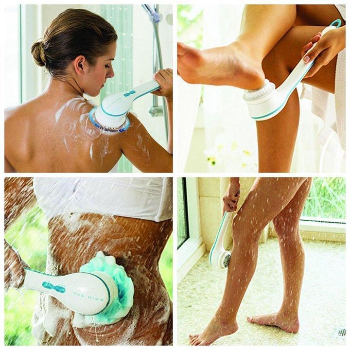 Electric Spinning Spa Body Massage Shower Brush