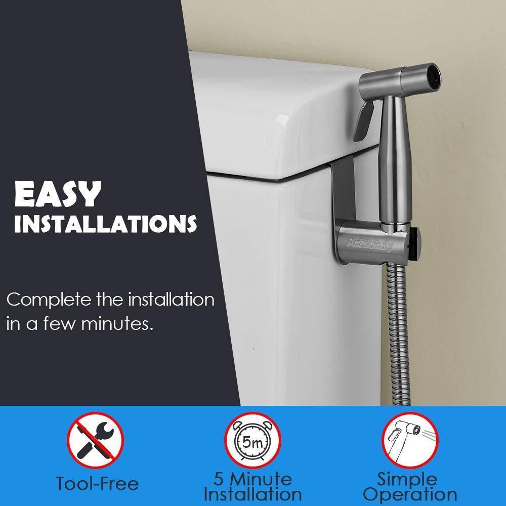 Handheld Bidet Sprayer Kit-Adjustable Pressure Control